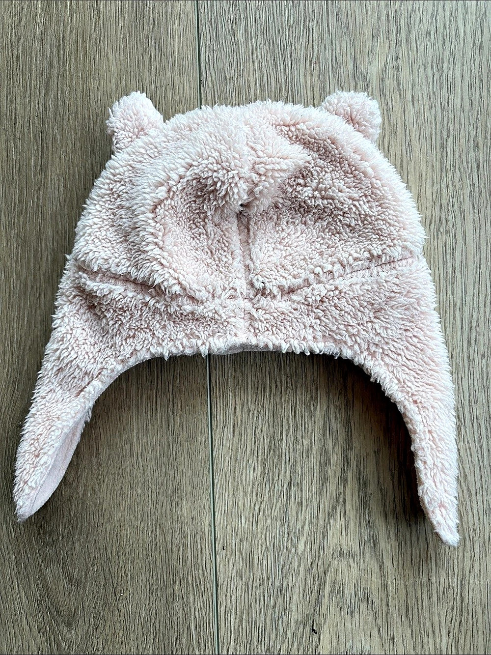 Carter's Baby Girl Bear Teddy Fleece Hat & Mitten Set Pink 12-24M